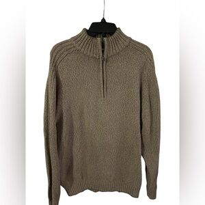 Columbia 1/4 zip sweater tan size XL